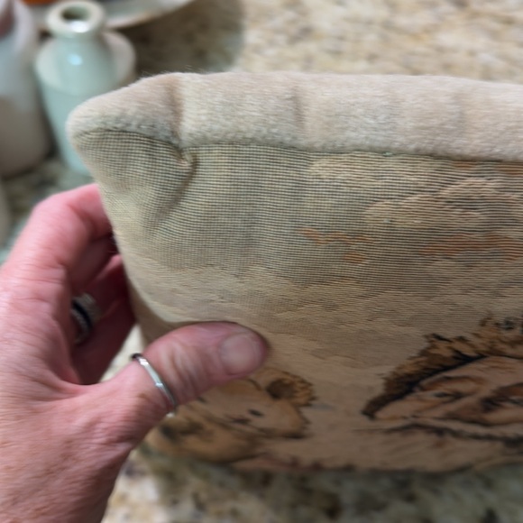 Vintage Christmas Old World Santa Claus Tapestry Throw Pillow Small - Picture 6 of 13